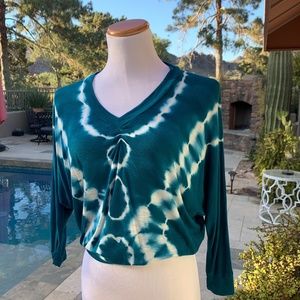 Young Fabulous Broke Quarter Sleeve Tie Dye V